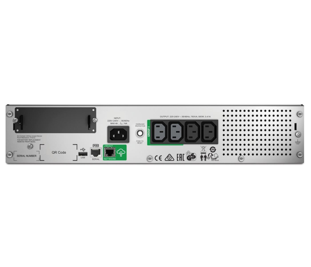 APC Smart-UPS (750VA/500W, 4xIEC, AVR, LCD, RACK) - 496943 - zdjęcie 2