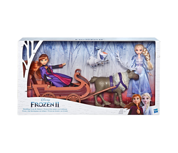 Hasbro Disney Frozen 2 Elsa i Anna w saniach - 536193 - zdjęcie 2
