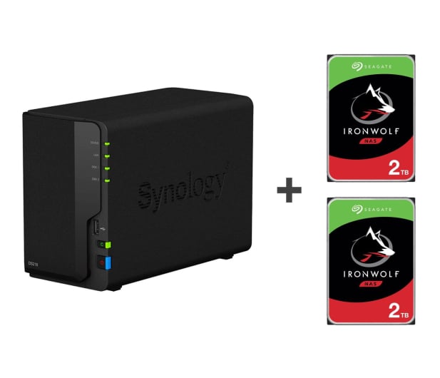 Synology DS218 (2x 2TB HDD) - 530589 - zdjęcie