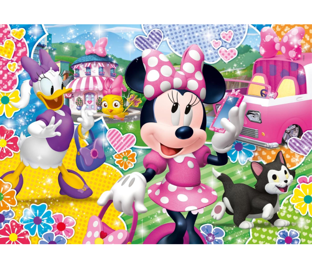 Clementoni Puzzle Disney 104 el. Glitter Minnie - 478586 - zdjęcie 2