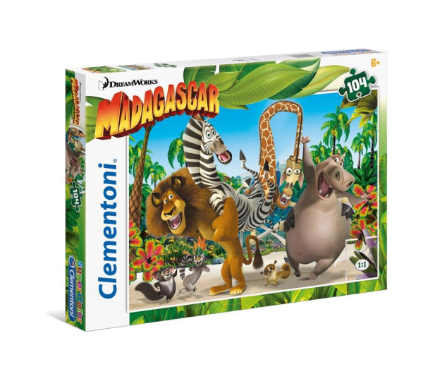 Clementoni Puzzle Disney 104 el. Madagaskar - 478588 - zdjęcie
