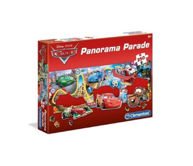 Clementoni Puzzle Disney 250 el. Panorama Parade Cars - 478532 - zdjęcie