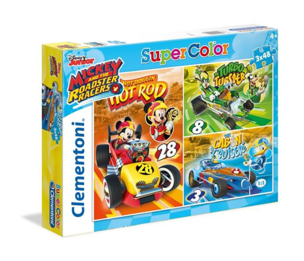 Clementoni Puzzle Disney 3x48 el Mickey - 478697 - zdjęcie