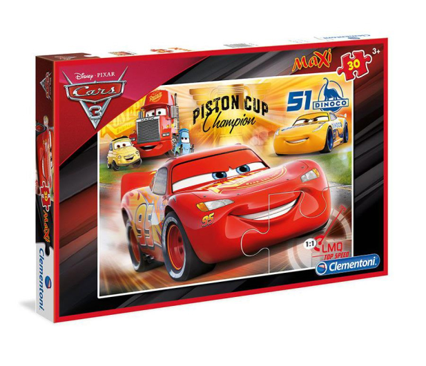 Clementoni Puzzle Disney Maxi 30 el. Cars 3 - 478755 - zdjęcie