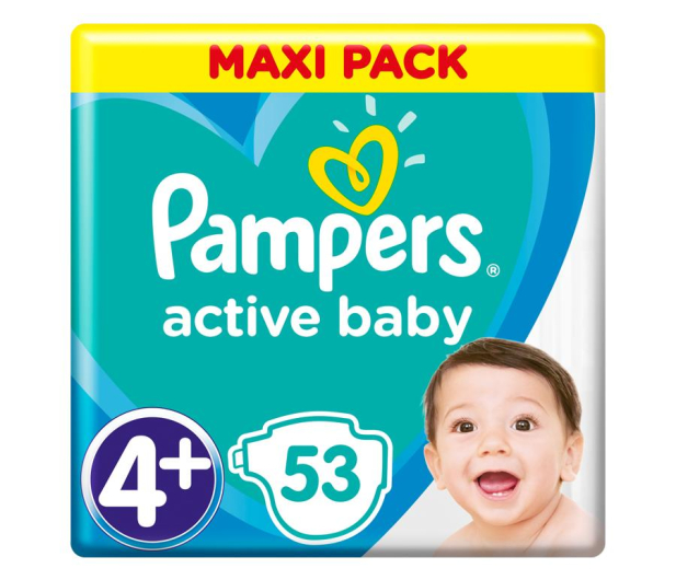Pampers Active Baby 4+ Maxi 10-15kg 53szt - 480523 - zdjęcie 5