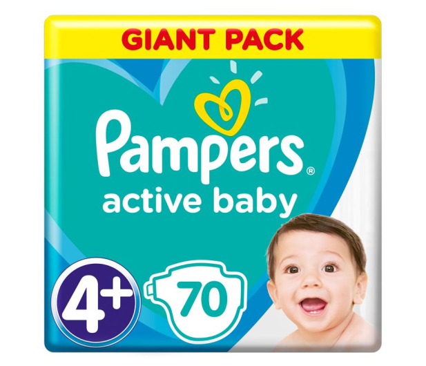 Pampers Active Baby 4+10-15kg 70szt - 480530 - zdjęcie 5