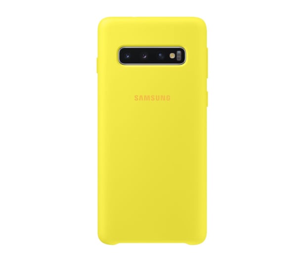 Samsung Silicone Cover do Galaxy S10 żólty - 478355 - zdjęcie