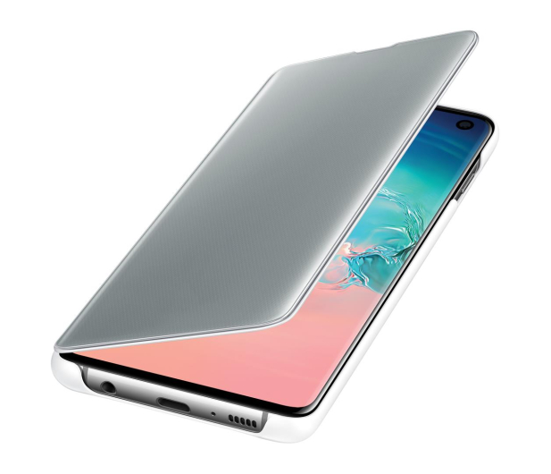 Samsung Clear View Cover do Galaxy S10 biały - 478344 - zdjęcie
