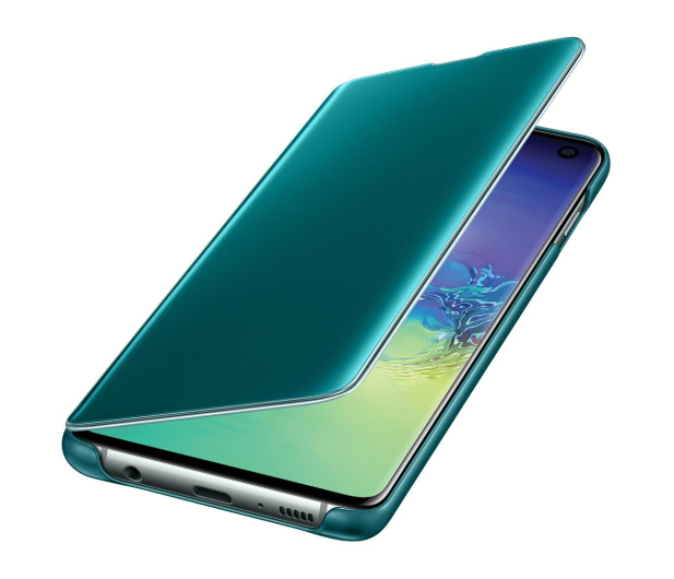 Samsung Clear View Cover do Galaxy S10 zielony - 478345 - zdjęcie
