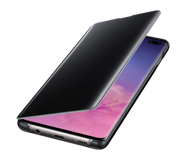 Samsung Clear View Cover do Galaxy S10+ czarny - 478383 - zdjęcie