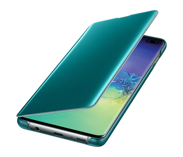 Samsung Clear View Cover do Galaxy S10+ zielony - 478385 - zdjęcie