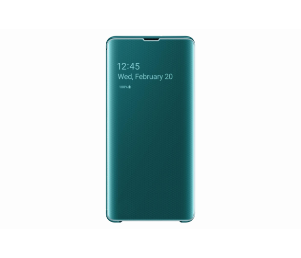 Samsung Clear View Cover do Galaxy S10+ zielony - 478385 - zdjęcie 2