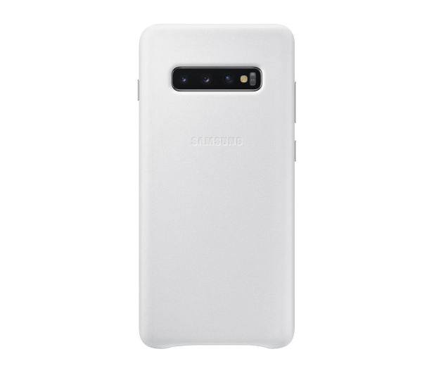 Samsung Leather Cover do Galaxy S10+ biały - 478402 - zdjęcie