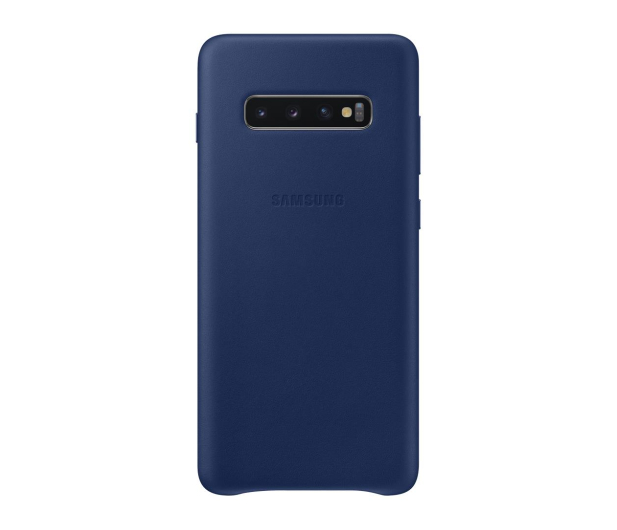 Samsung Leather Cover do Galaxy S10+ granatowy - 478407 - zdjęcie