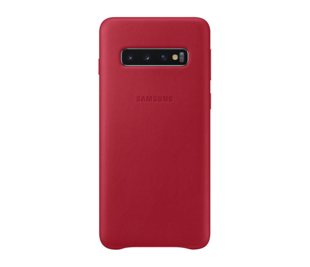 Samsung Leather Cover do Galaxy S10 czerwony - 478372 - zdjęcie