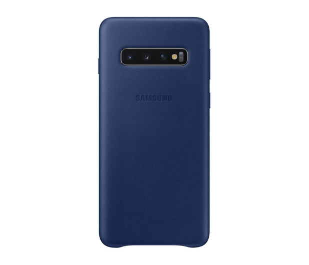 Samsung Leather Cover do Galaxy S10 granatowy - 478371 - zdjęcie