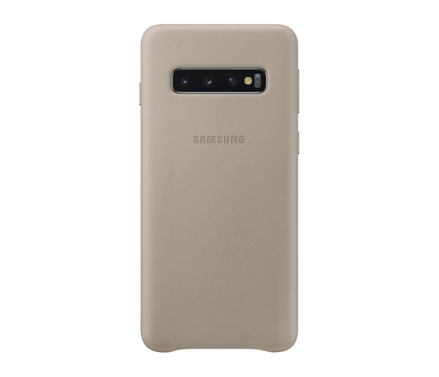 Samsung Leather Cover do Galaxy S10 szary - 478368 - zdjęcie