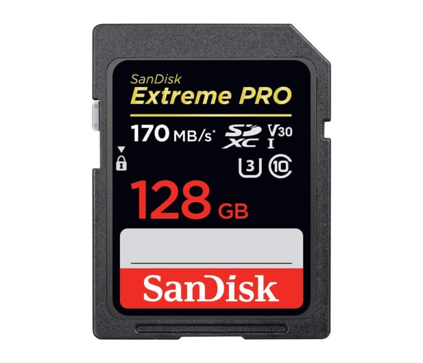 SanDisk 128GB SDXC Extreme Pro odczyt: 170MB/s/ 90MB/s - 483005 - zdjęcie 1