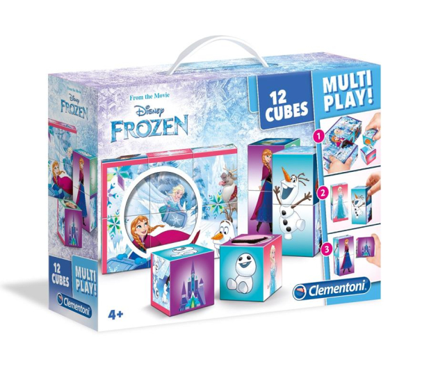 Clementoni Disney Klocki 12 Multiplay Frozen - 477043 - zdjęcie