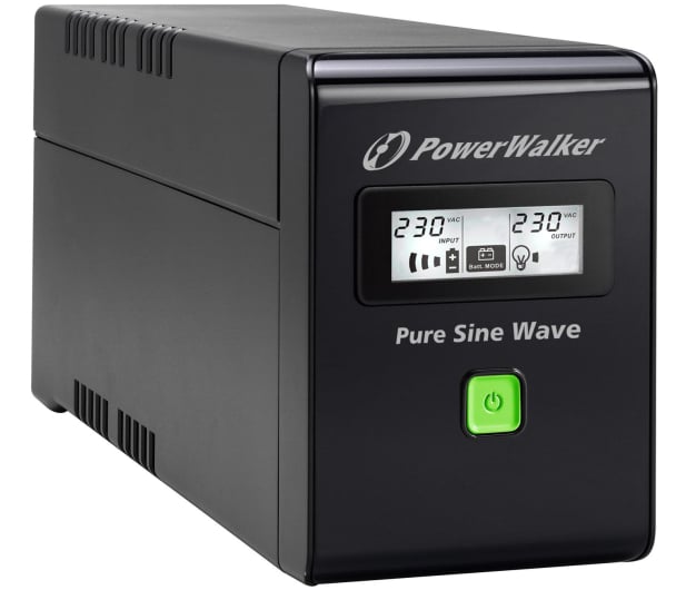 Power Walker VI 800 SW (800VA/480W, 2xSchuko, USB LCD, AVR) - 471427 - zdjęcie 3