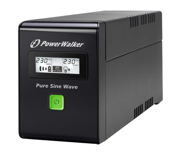 Power Walker VI 800 SW (800VA/480W, 2xSchuko, USB LCD, AVR) - 471427 - zdjęcie