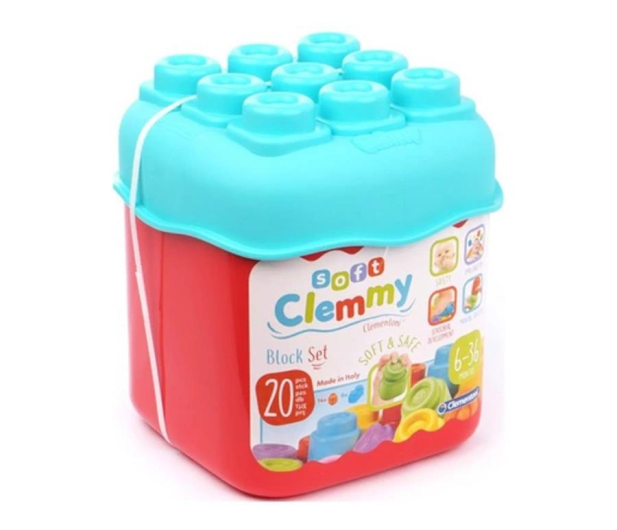 Clementoni Clemmy Wiaderko z 20 klockami - Zabawka dla małych dzieci ...