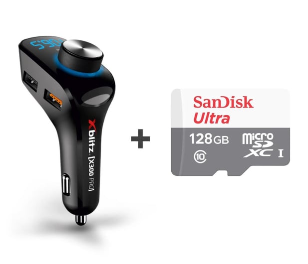 Xblitz X300 Pro + SanDisk 128GB microSDXC Ultra - 487705 - zdjęcie
