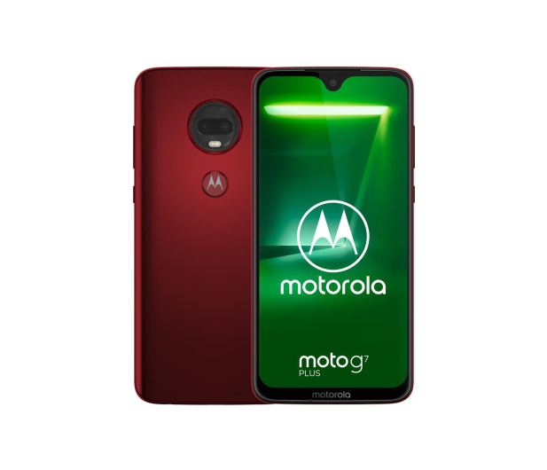 Motorola Moto G7 Plus 4/64GB Dual SIM czerwony + etui - 488348 - zdjęcie
