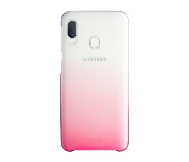 Samsung Gradation cover do Galaxy A20e różowy - 493095 - zdjęcie
