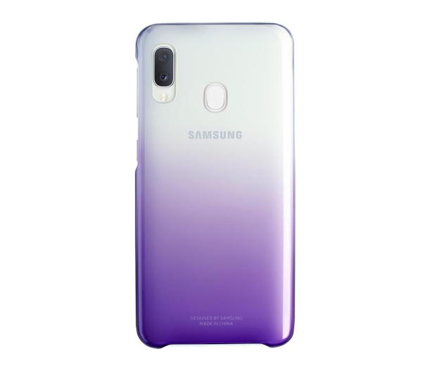 Samsung Gradation cover do Galaxy A20e fioletowe - 493094 - zdjęcie