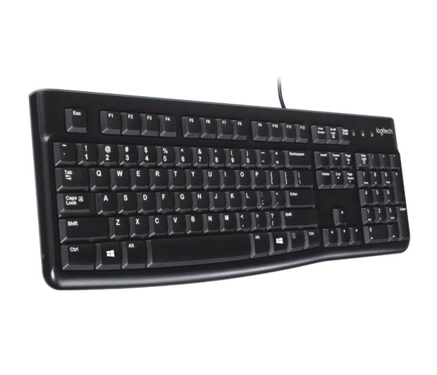 Logitech K120 Keyboard czarna USB - 57307 - zdjęcie 3