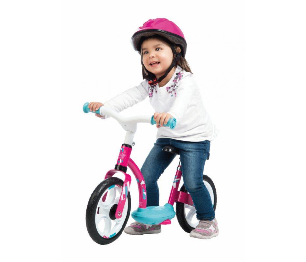 Smoby Rowerek biegowy Comfort Girl różowy - 496505 - zdjęcie 2
