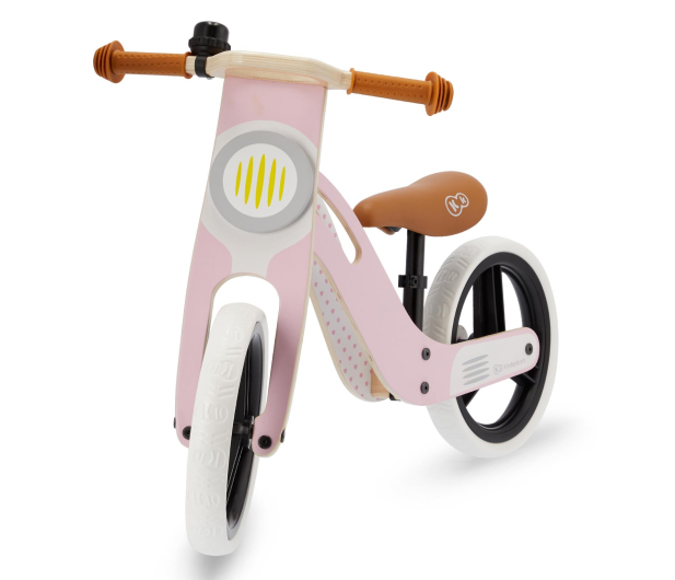 Kinderkraft Drewniany rowerek biegowy UNIQ Pink - 496900 - zdjęcie 4