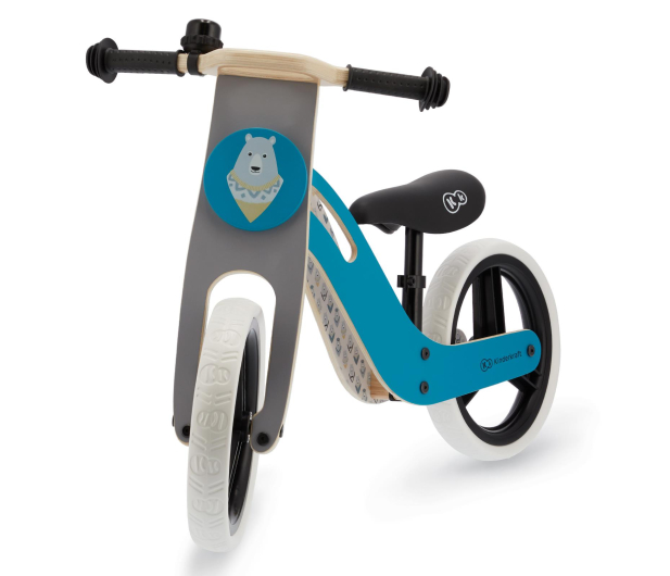 Kinderkraft Drewniany rowerek biegowy UNIQ Turquoise - 496902 - zdjęcie 4