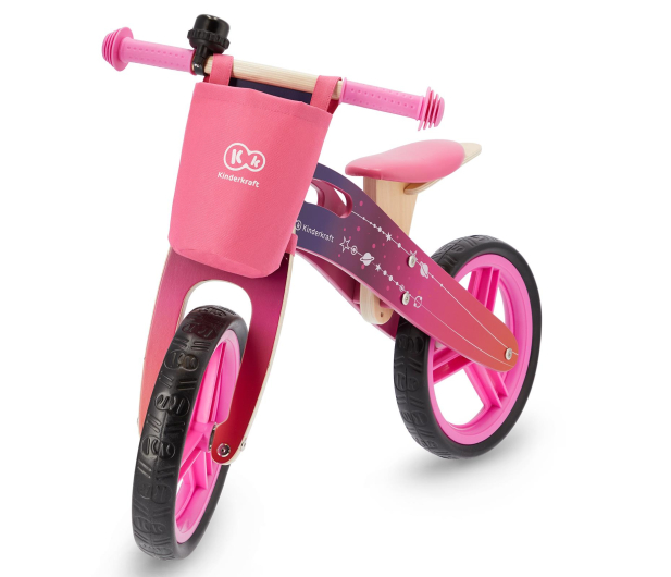 Kinderkraft Rowerek biegowy Runner Galaxy Pink + akcesoria - 497160 - zdjęcie 4