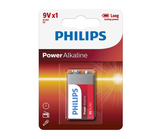Philips Power Alkaline 9V LR61 (1szt) - 489647 - zdjęcie