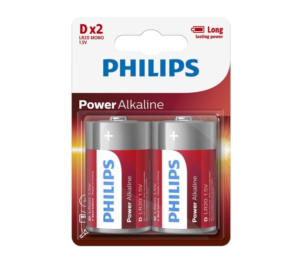 Philips Power Alkaline D LR20 (2szt) - 489641 - zdjęcie