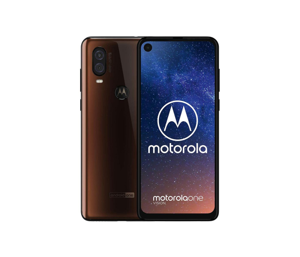 Motorola One Vision 4/128GB DS brązowy + etui + 128GB - 505789 - zdjęcie 2