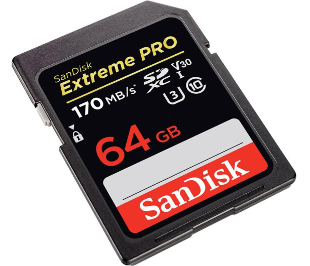 SanDisk 64GB Extreme Pro 170/90 MB/s U3 V30 (odczyt/zapis) - 494795 - zdjęcie 3