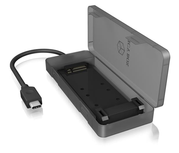 ICY BOX Obudowa do dysku M.2 SATA (USB-C, B-Key, M-Key) - 499601 - zdjęcie 4