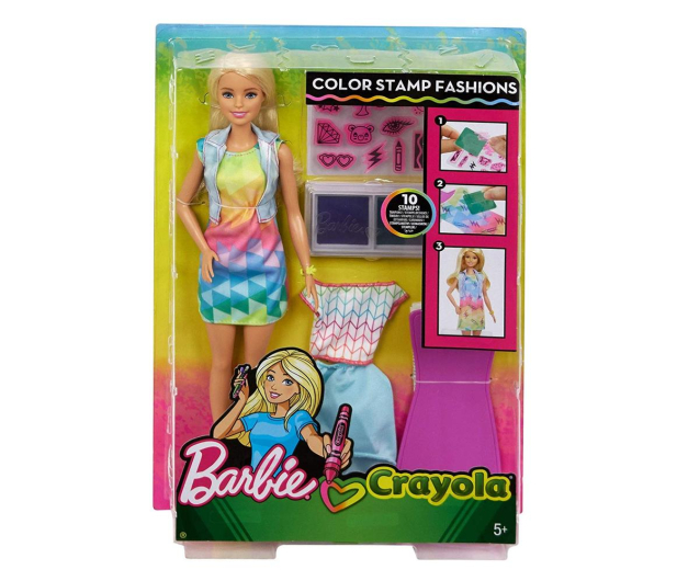 Barbie Crayola Kolorowe Stemple - 503944 - zdjęcie 6