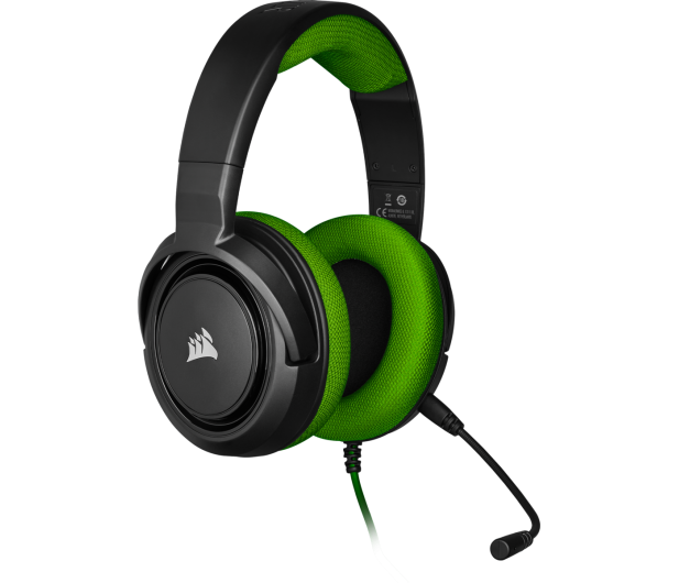 Corsair HS35 Stereo Gaming Headset (zielony) - 504083 - zdjęcie 3