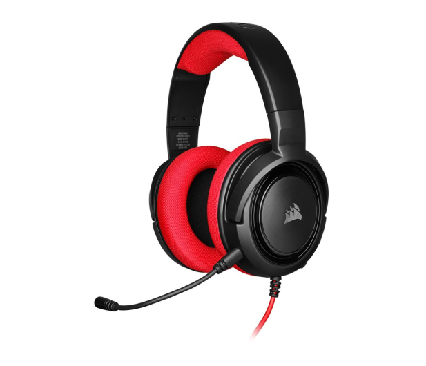 Corsair HS35 Stereo Gaming Headset (czerwony) - 504084 - zdjęcie