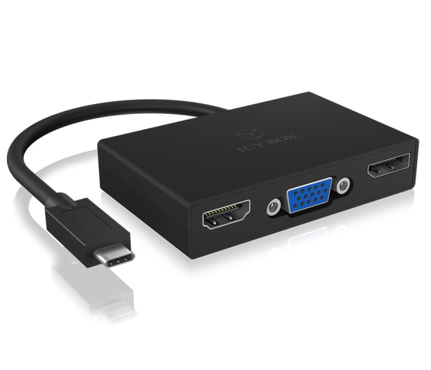 ICY BOX USB-C - HDMI, DisplayPort, VGA - 505356 - zdjęcie 2