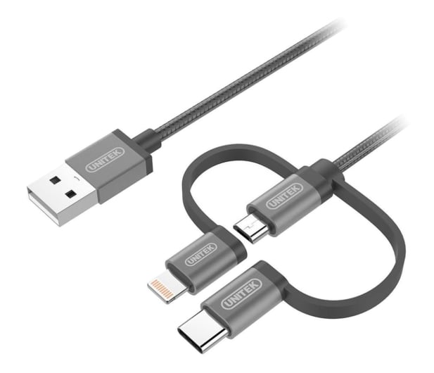 Unitek Kabel USB 3.0 - Lightning, USB-C, micro USB - 509747 - zdjęcie