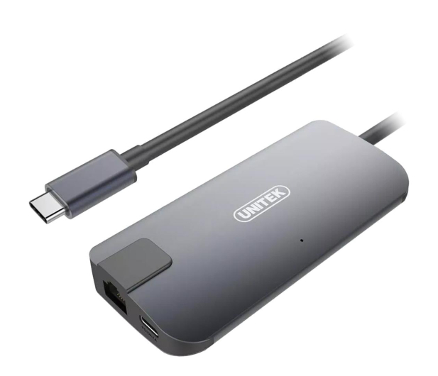 Unitek USB-C - PD, HDMI, RJ-45, USB, USB-C - 509739 - zdjęcie
