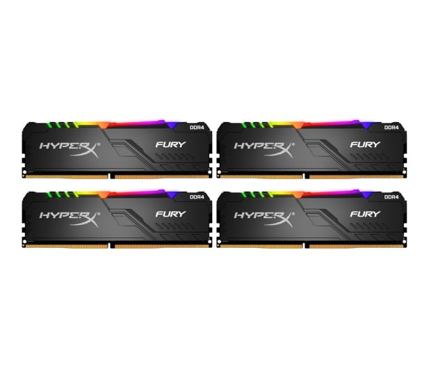 HyperX 64GB (4x16GB) 3200MHz CL16 Fury RGB - 511021 - zdjęcie