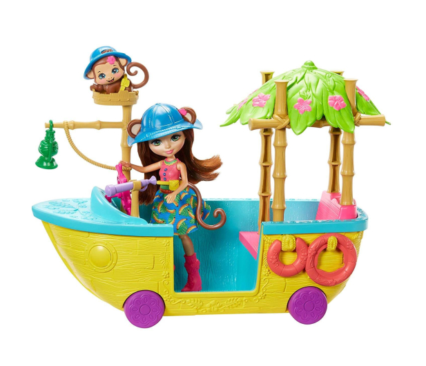 Mattel Enchantimals Junglewood Tropikalna łódka - 509586 - zdjęcie 4
