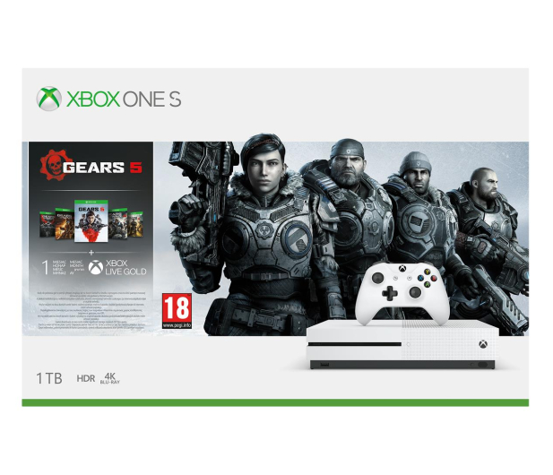 Microsoft Xbox One S 1TB + GoW 5 - 512345 - zdjęcie 8