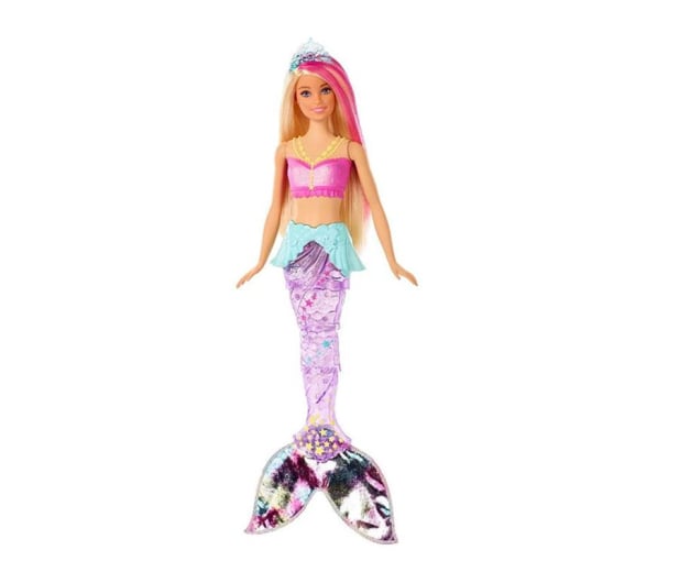Barbie Dreamtopia Magiczna syrenka rusza i świeci ogonem - 471296 - zdjęcie